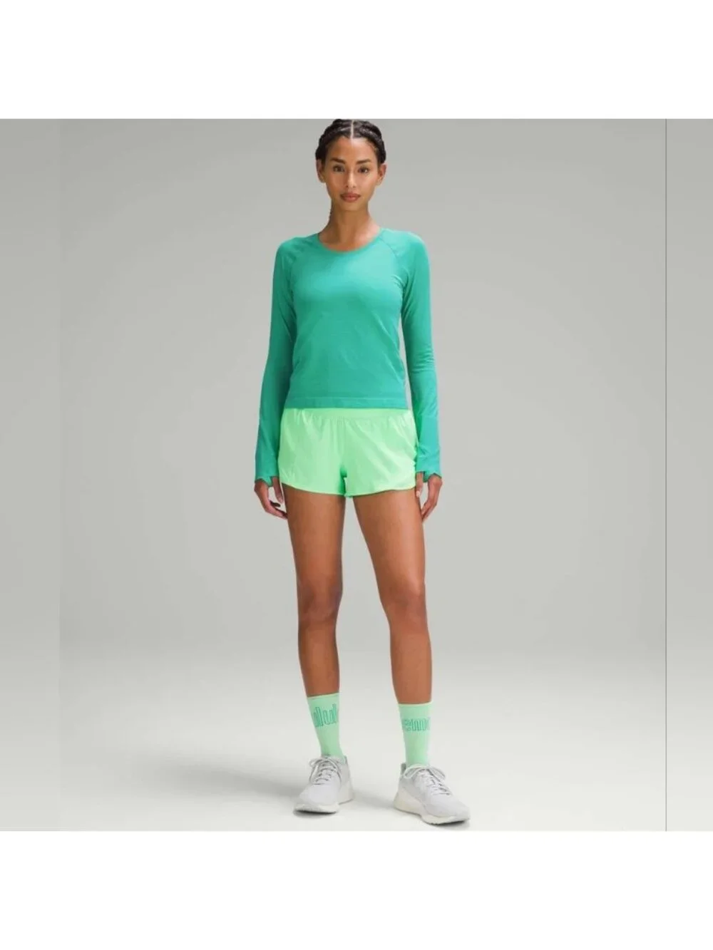 Lululemon Swiftly Tech Long-Sleeve Shirt 2.0 *Race Length Kelly Green